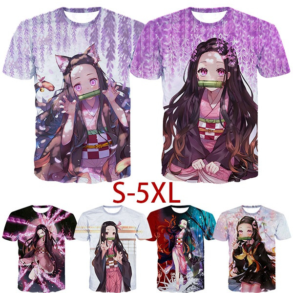 demon slayer kimets anime 3D Printing T-shirt