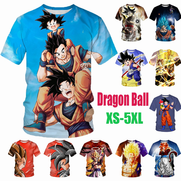 dragon ball anime 3D Printing T-shirt