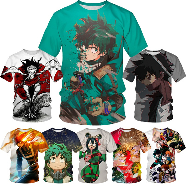 my hero academia anime 3D Printing T-shirt