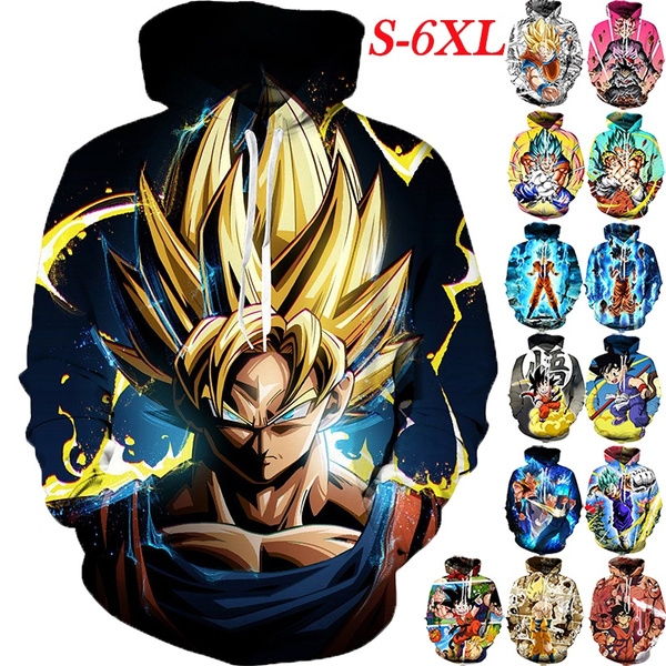 dragon ball anime 3d printed hoodie