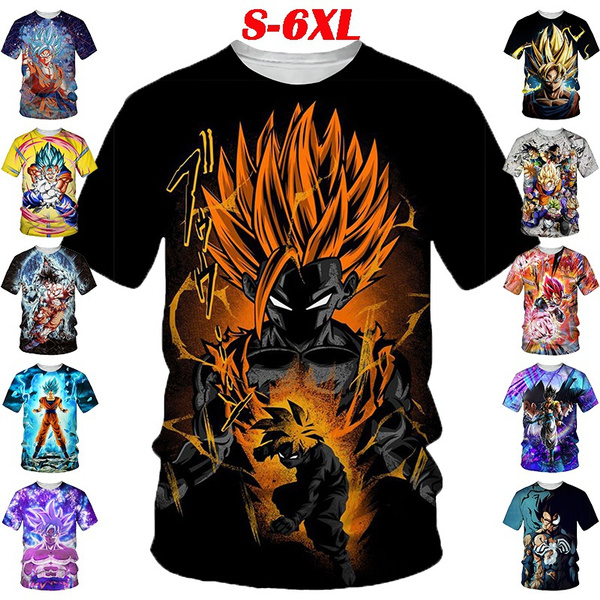 dragon ball anime 3D Printing T-shirt