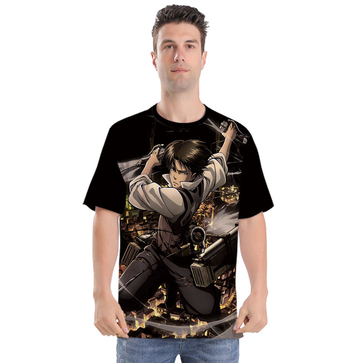 Attack on Titan anime 3D printed T-shirt 18 styels