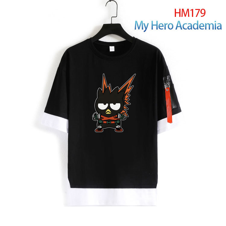 My Hero Acaemia anime black & white cottion T-shirt 20 styles