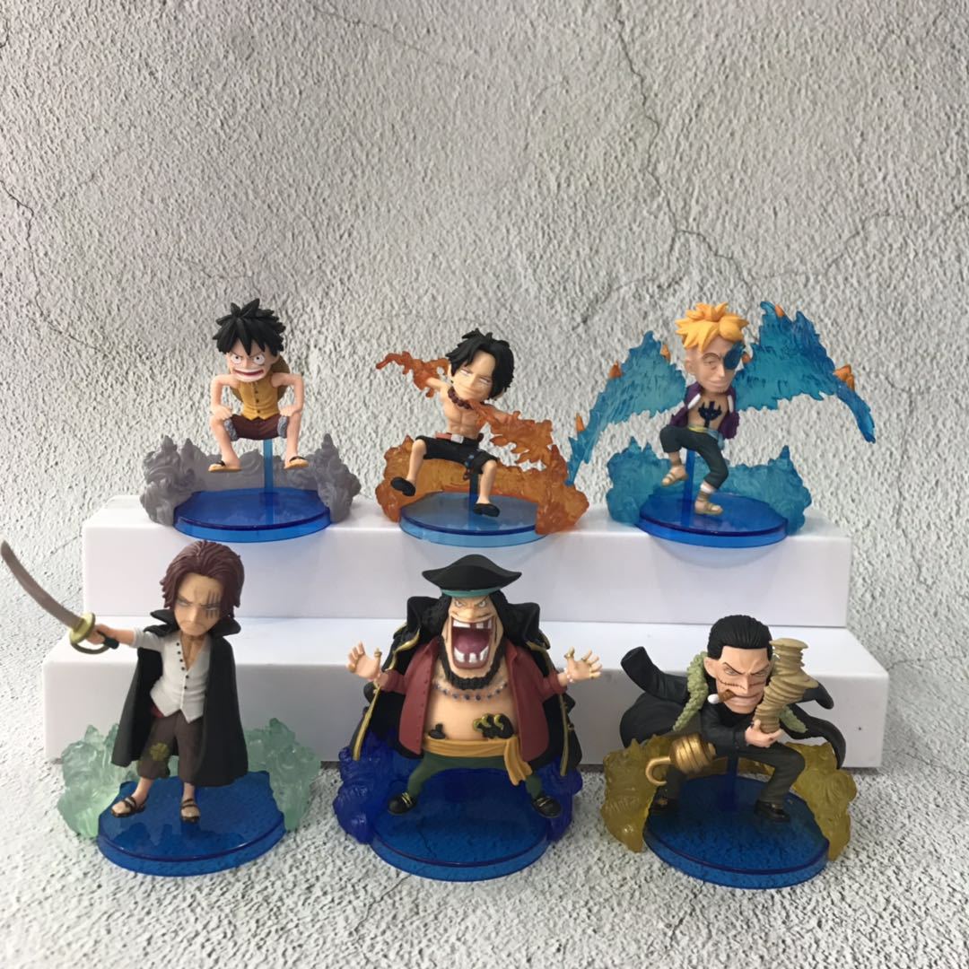 One Piece anime figure price for a set of 6 pcs