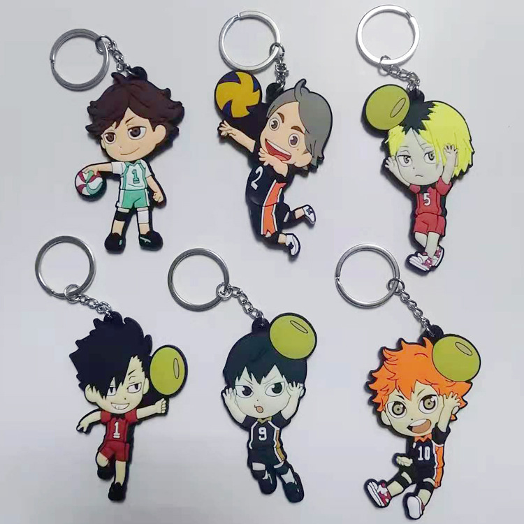 haikyuu anime pvc keychain