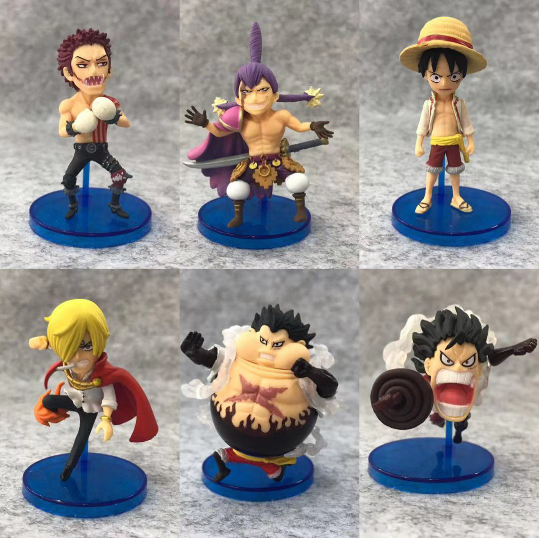 One Piece anime figure price for a set of 6 pcs