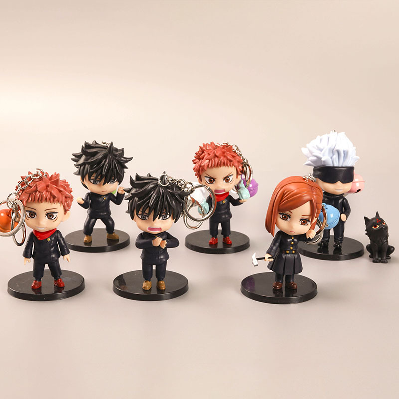 Jujutsu Kaisen anime PVC keychain, price for a set of 6 pcs