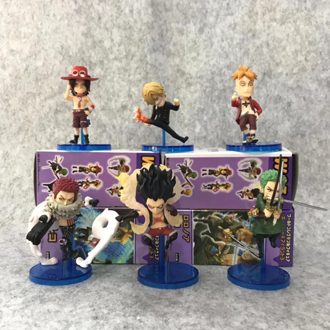 One Piece anime figure price for a set of 6 pcs