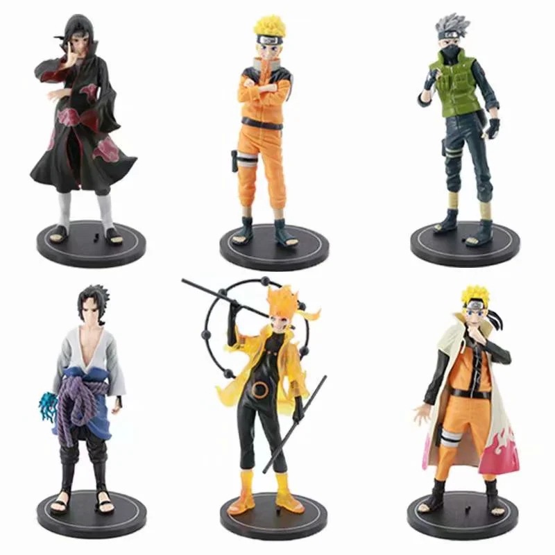 Naruto anime figure price for a set of 6 pcs