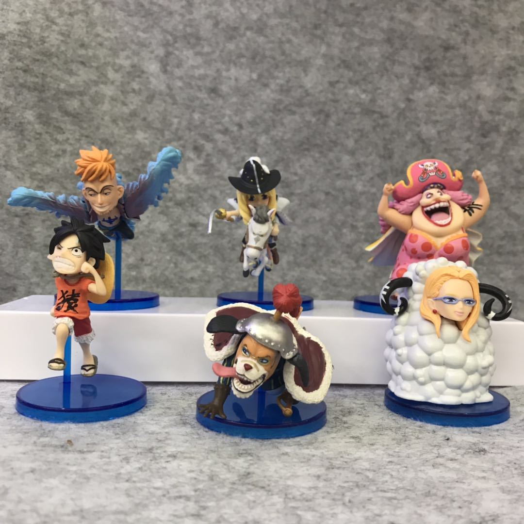 One Piece anime figure price for a set of 6 pcs