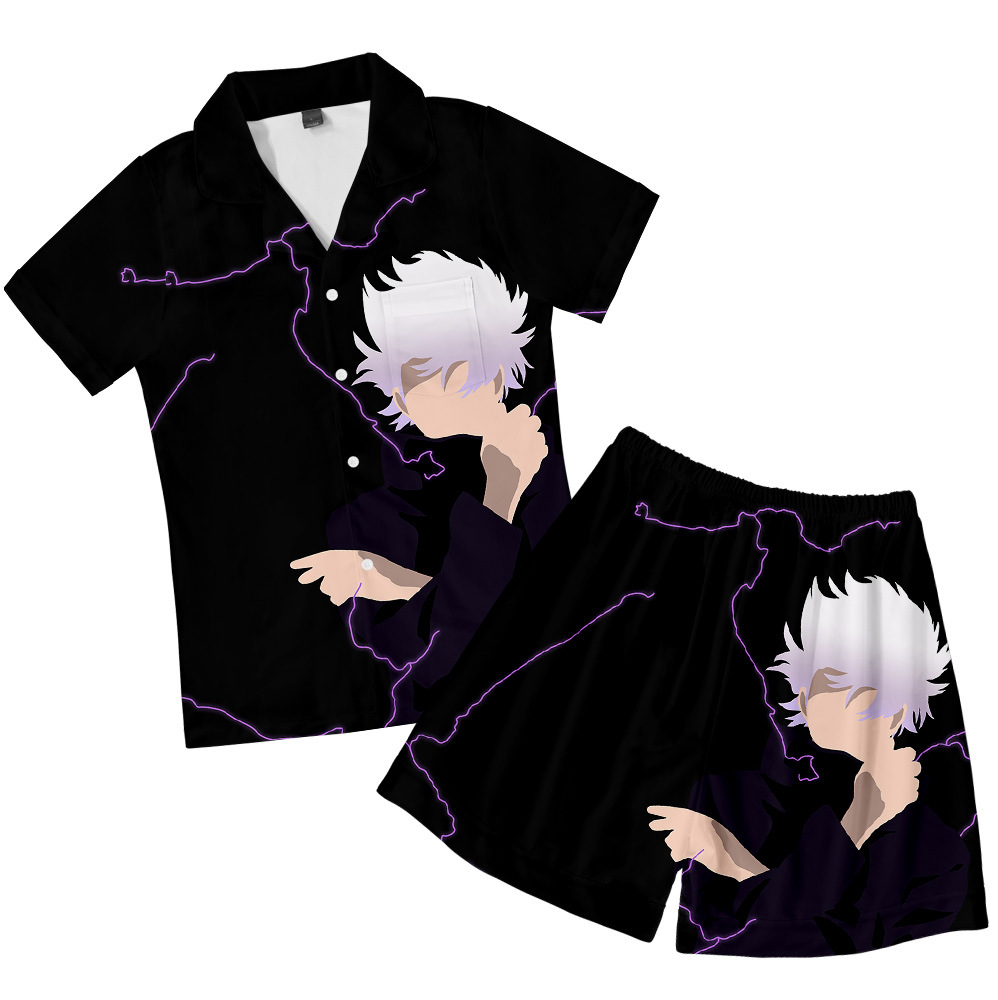 Jujutsu Kaisen anime 3d short sleeve T-shirt set