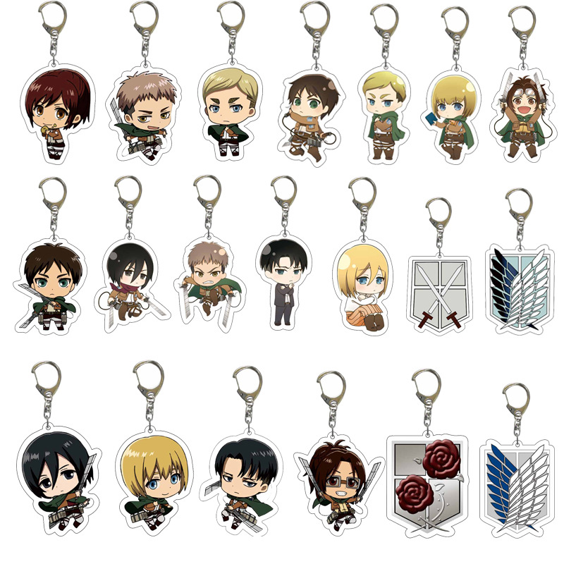 attack on titan anime keychain