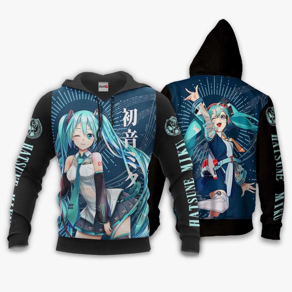 Hatsune Miku anime hoodie & zip hoodie 4 styles