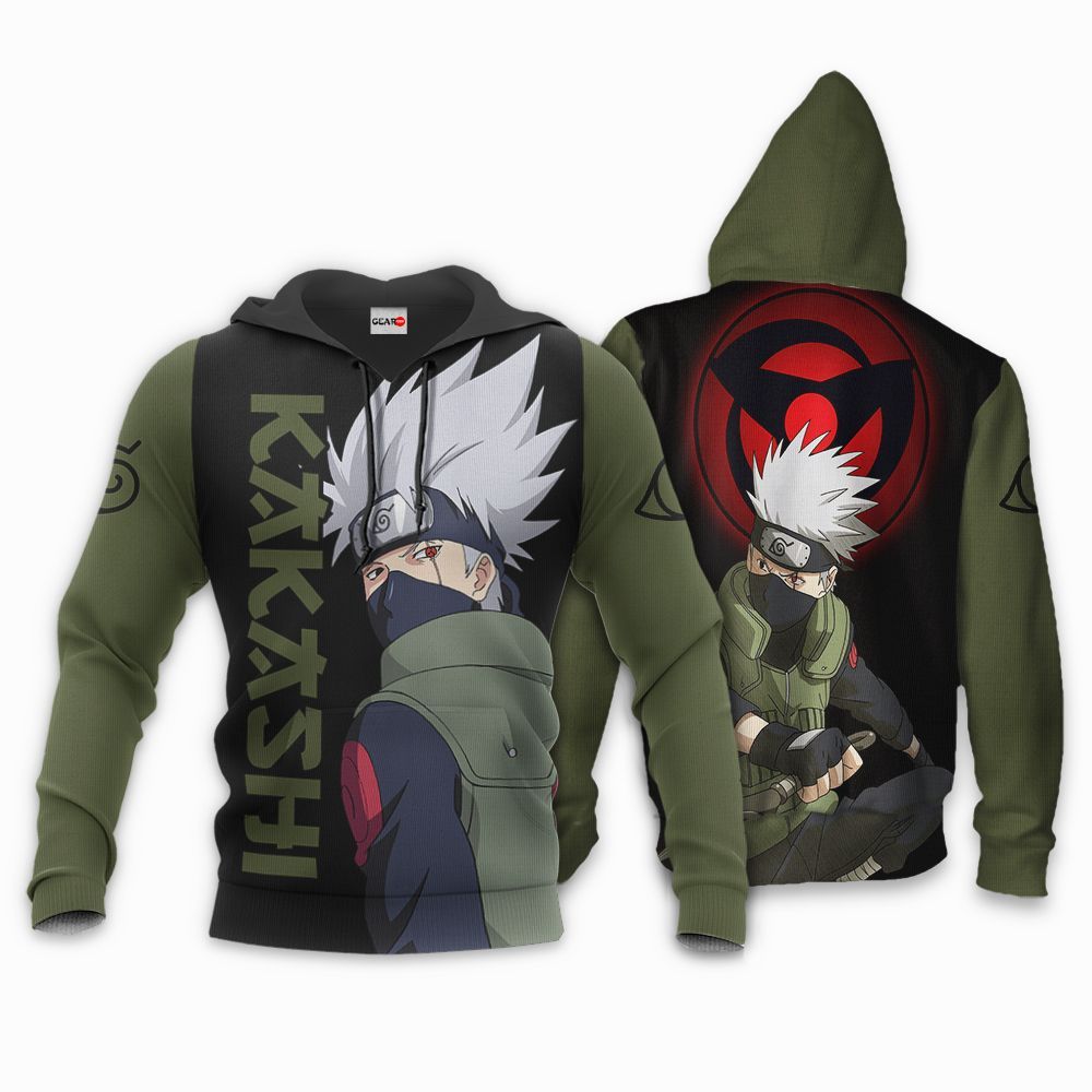 Naruto anime green hoodie & zip hoodie 10 styles