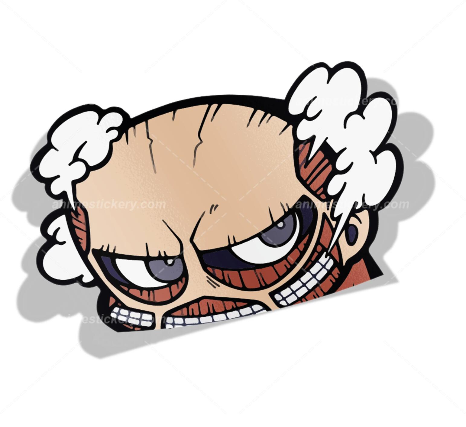 Attack on Titan anime car sticker