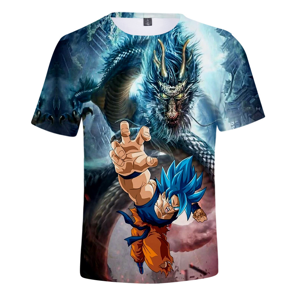 dragon ball anime 3D Printing T-shirt