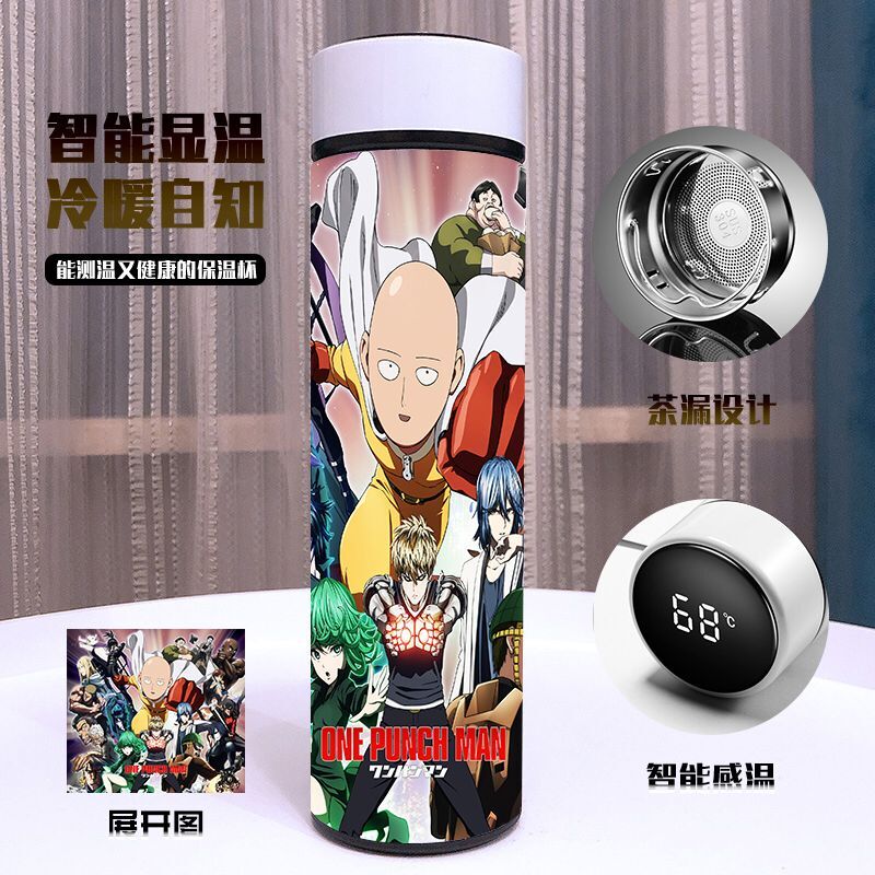 One punch man Full Color vacuum Double layer 304 stainless steel Thermos Cup 500ML