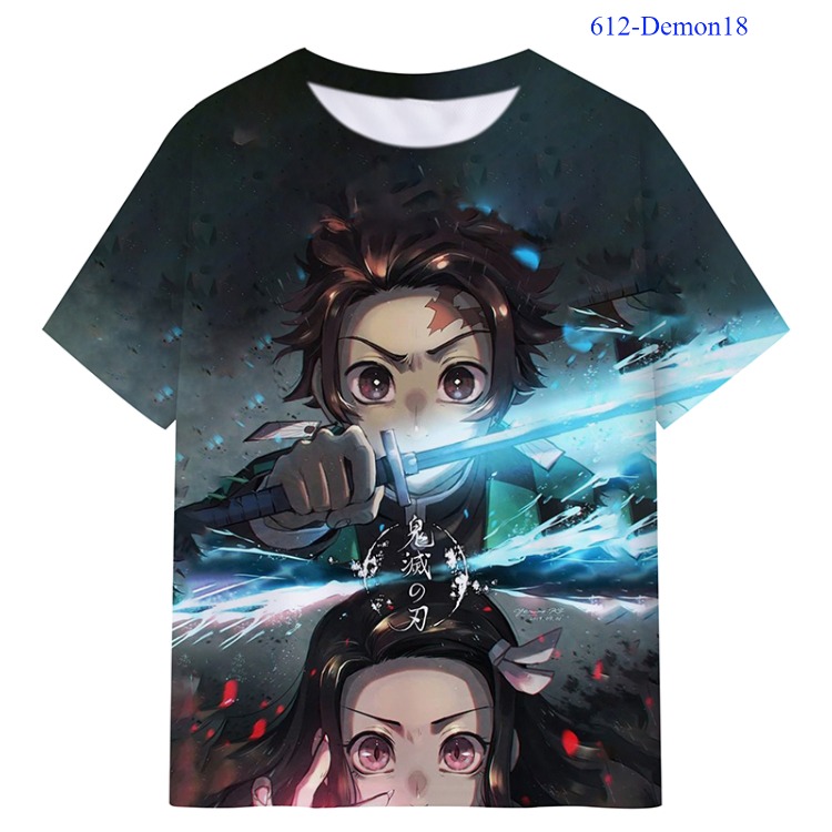 demon slayer kimets anime 3D Printing T-shirt