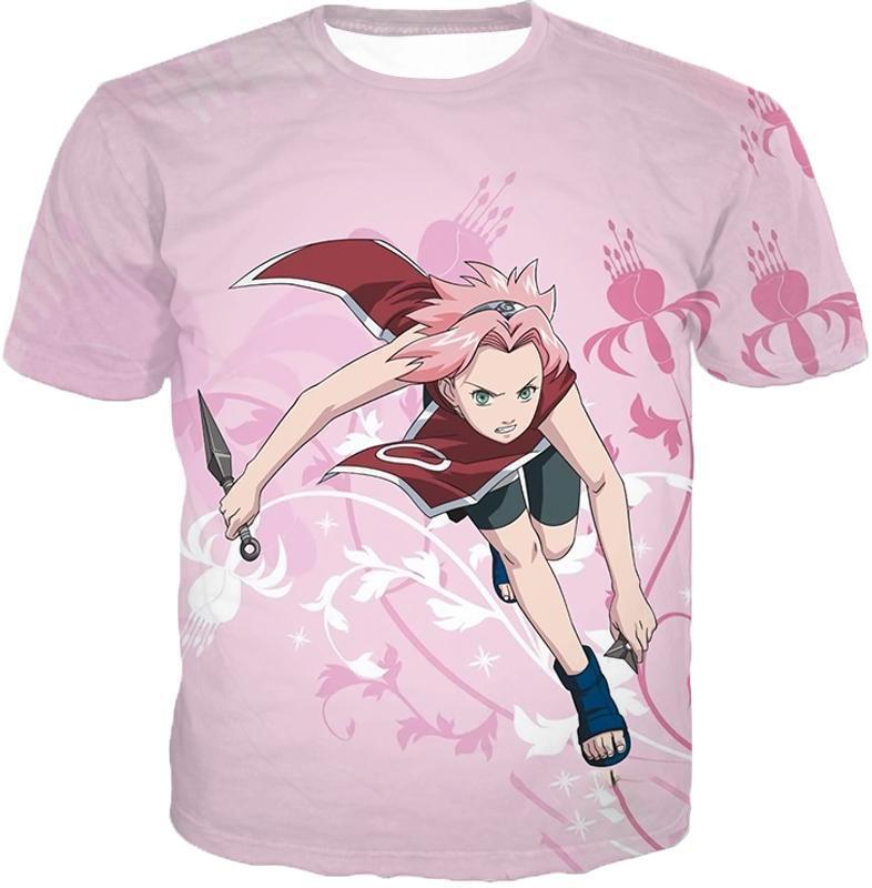 naruto anime 3D Printing T-shirt