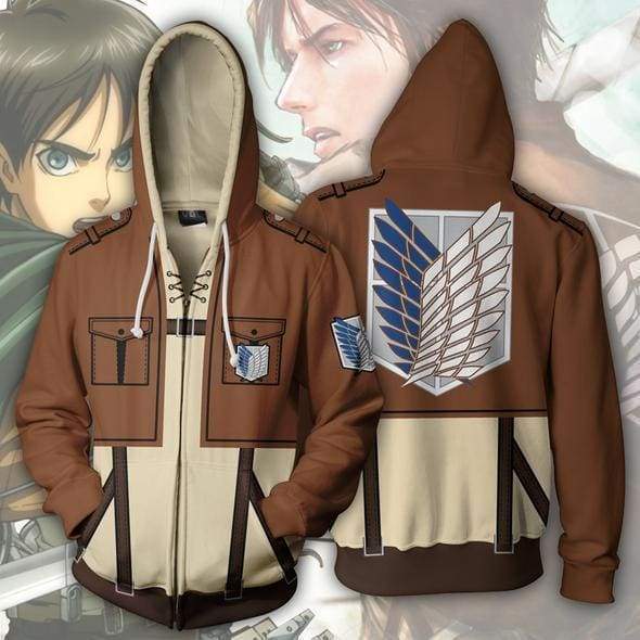 attack on titan anime hoodie