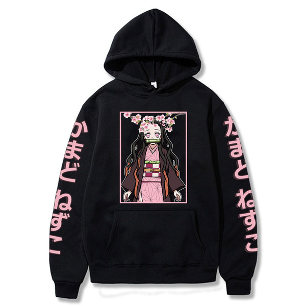 Anime Demon Slayer Hoodies Kimetsu No Yaiba Sweatshirts Cozy Tops Pullovers