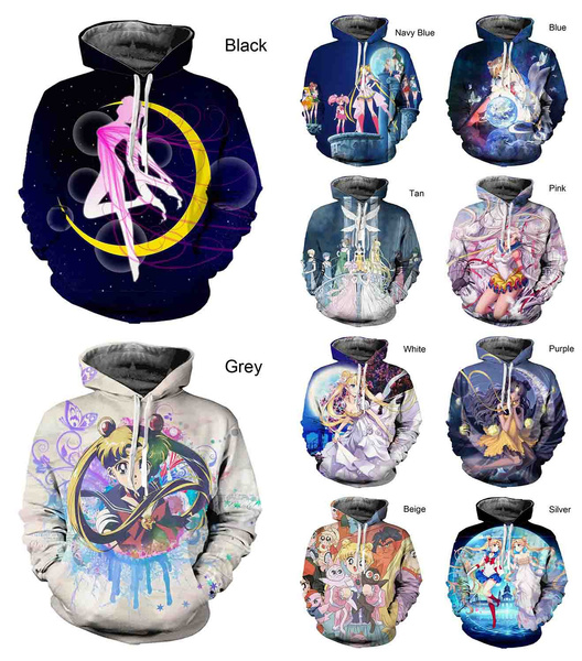 sailormoon anim 3D Printing hoodie