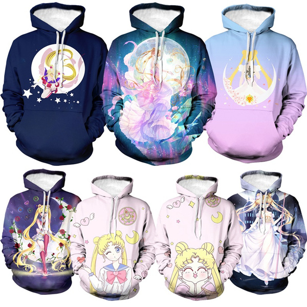 sailormoon anim 3D Printing hoodie