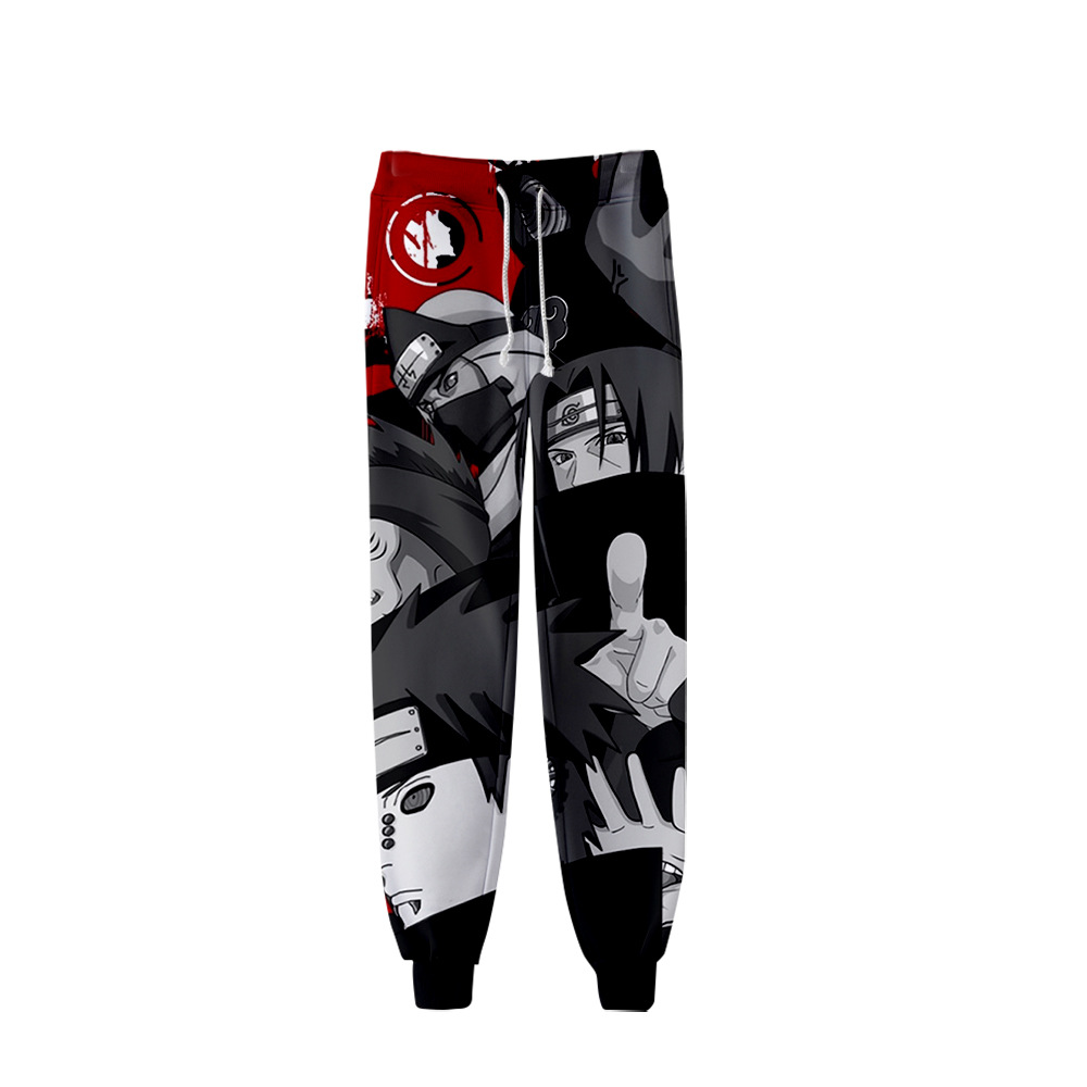 naruto anime 3d printed pants