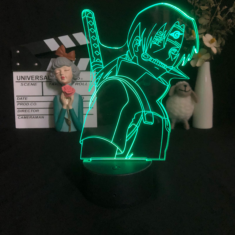 naruto anime 7 colours LED light