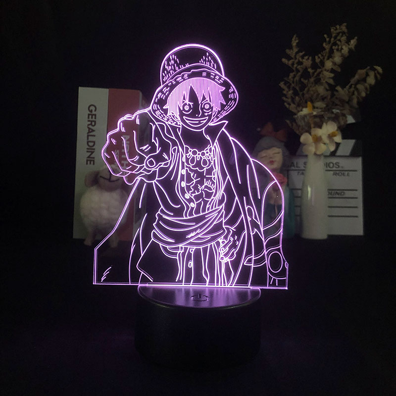 one piece anime 7 colours LED light