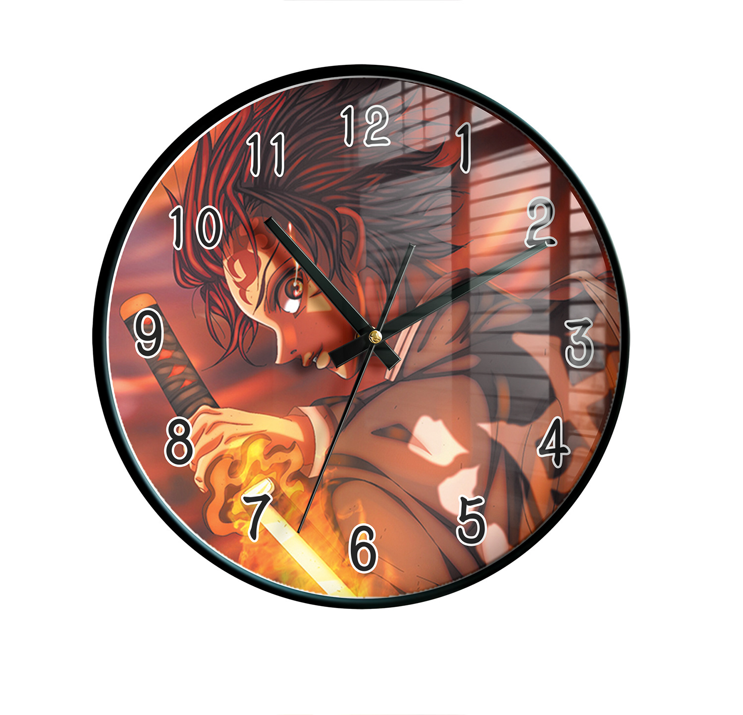 demon slayer kimets anime wall clock