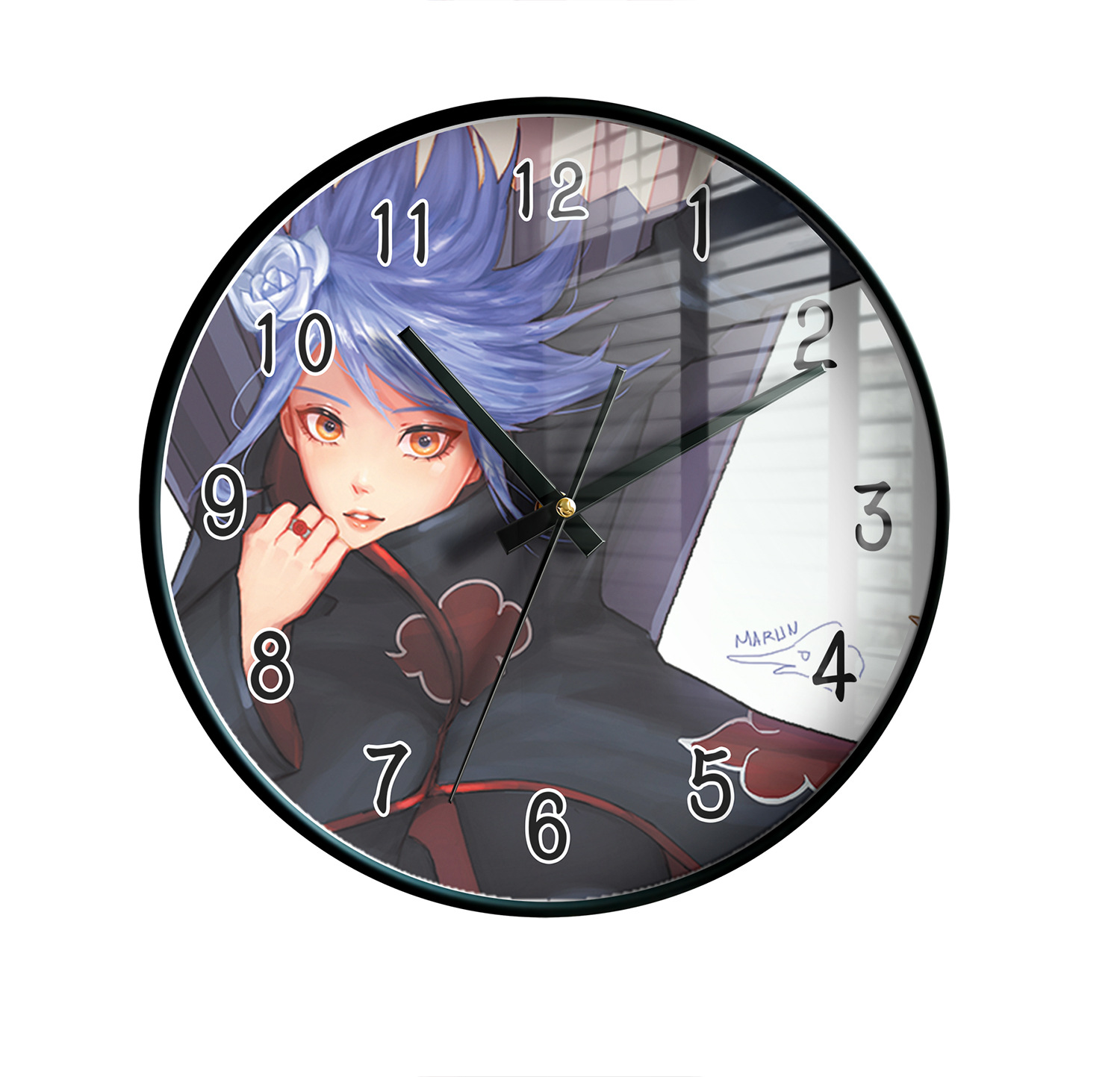 naruto anime wall clock