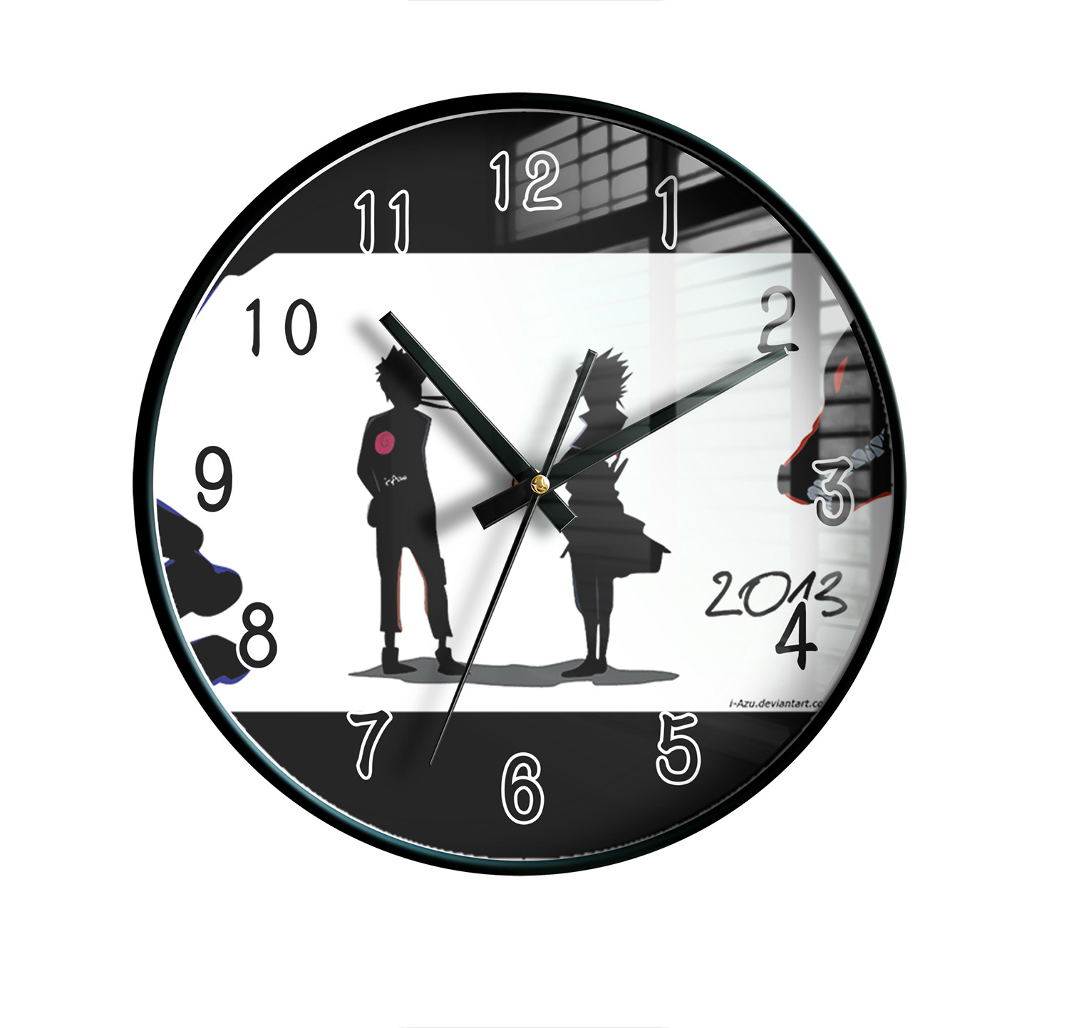 naruto anime wall clock