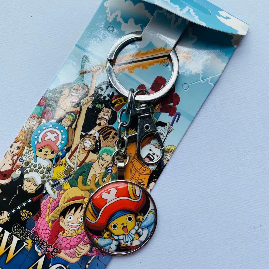 one piece anime keychain