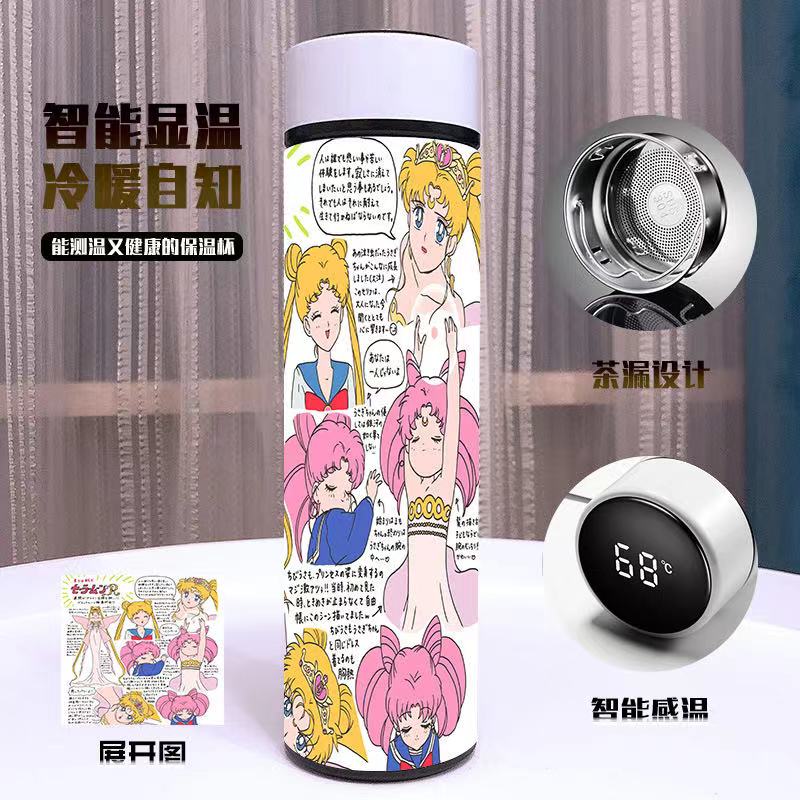 Sailor Moon anime Full Color vacuum Double layer 304 stainless steel cup 500ml
