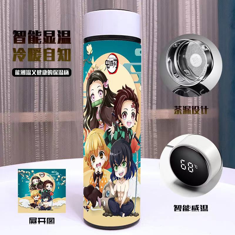 Demon Slayer Kimets anime Full Color vacuum Double layer 304 stainless steel cup 500ml 5 styles