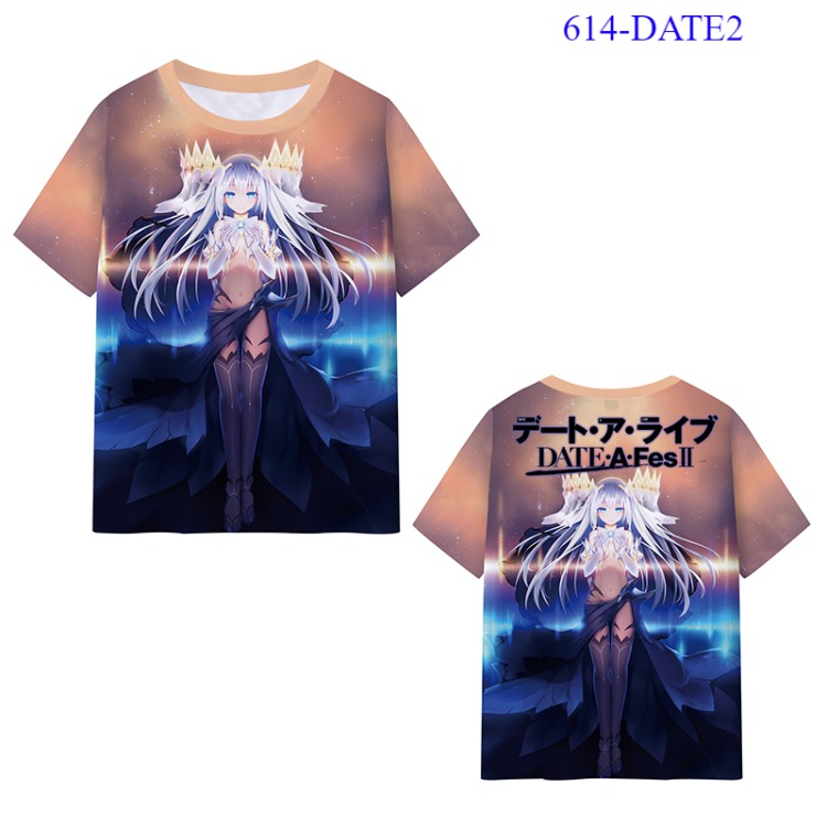 Date a Live anime T-shirt 5 styles