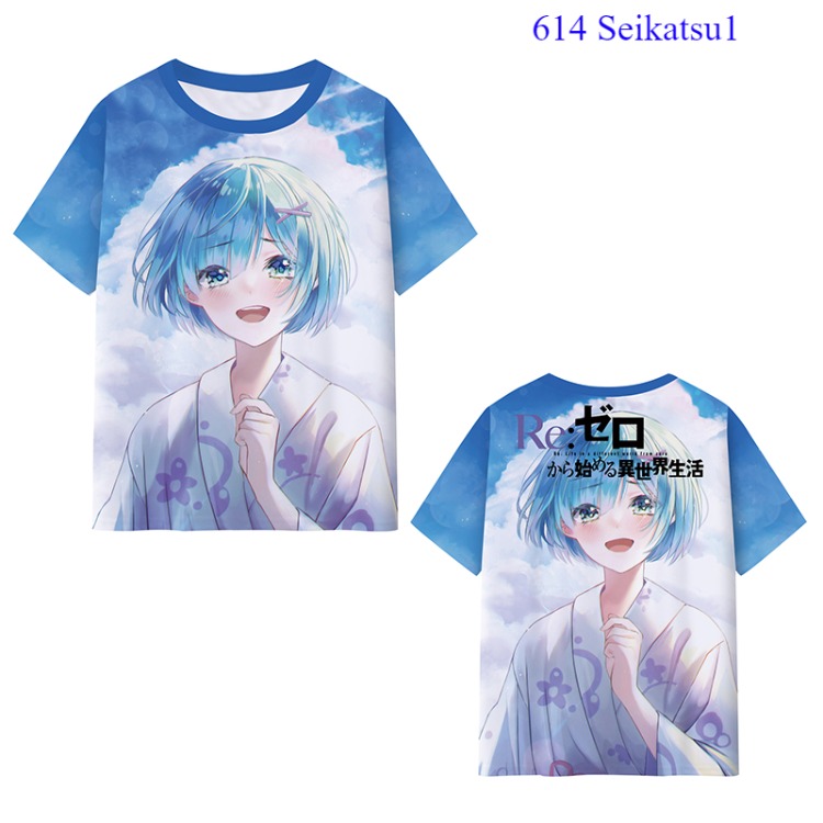 Re: Zero Kara Hajimeru Isekai Seikatsu anime T-shirt 5 styles