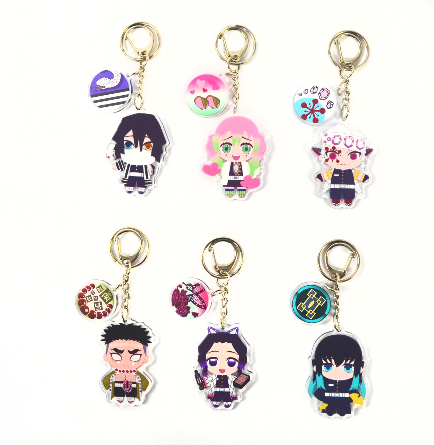 demon slayer kimets anime keychain