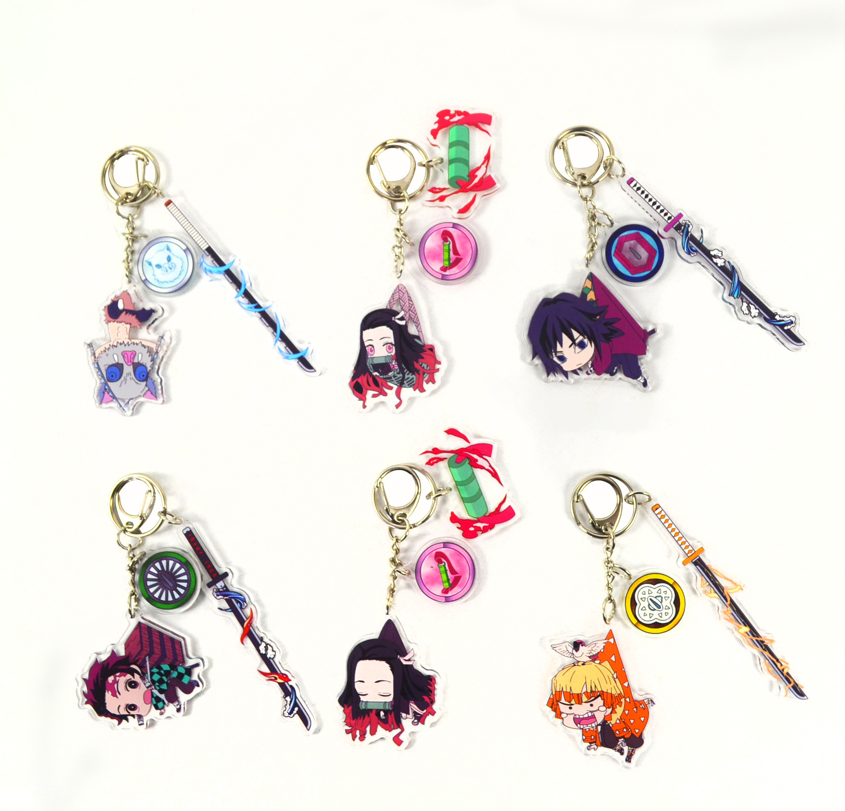 demon slayer kimets anime keychain