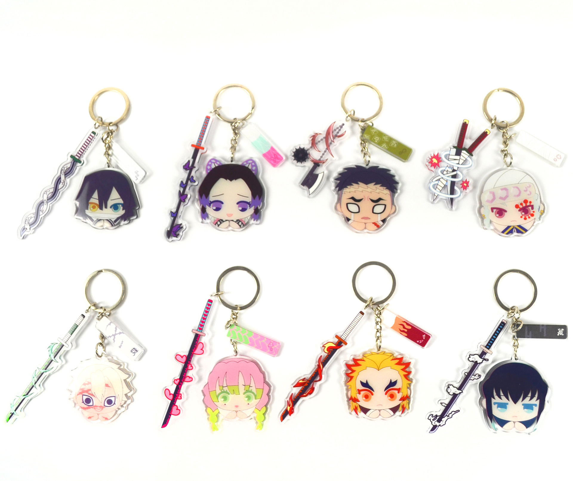 demon slayer kimets anime keychain