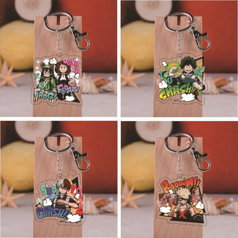 my hero academia anime keychain