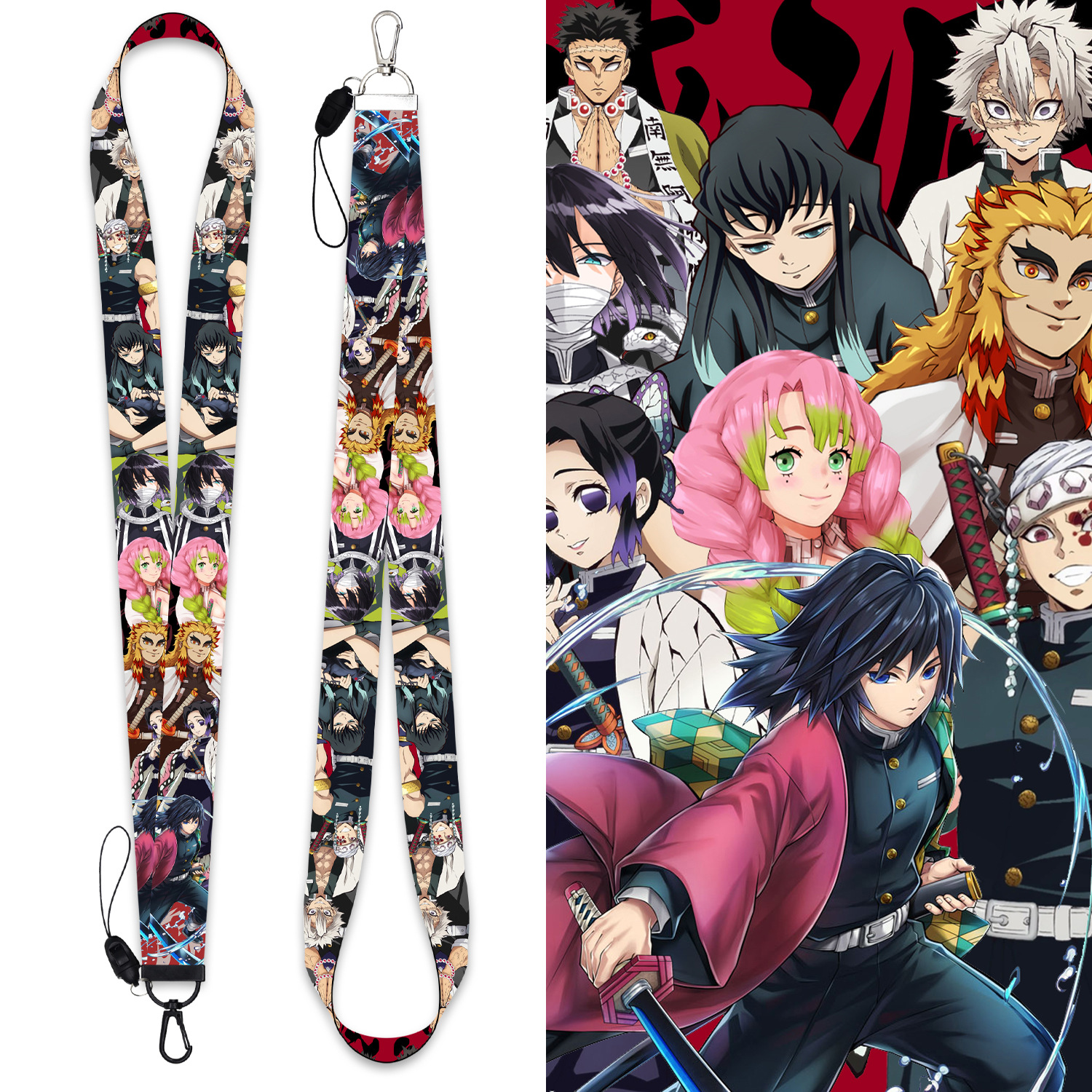 demon slayer kimets anime lanyard phonestrap 2.5cm*45cm