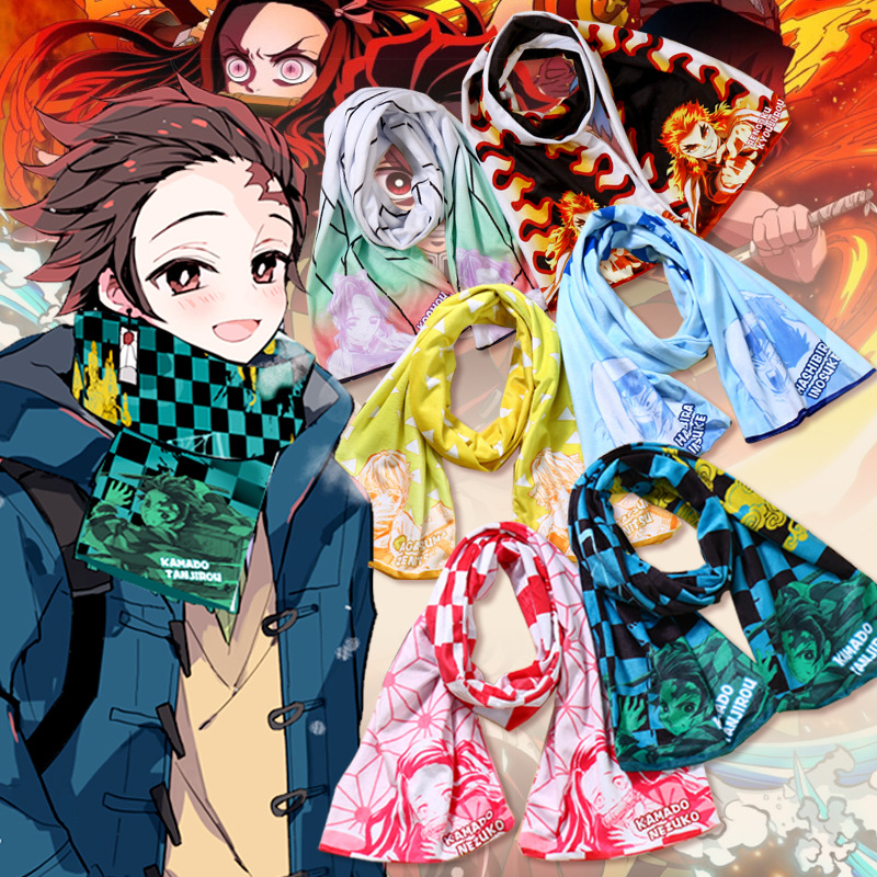 demon slayer kimets anime scarf 160*25cm