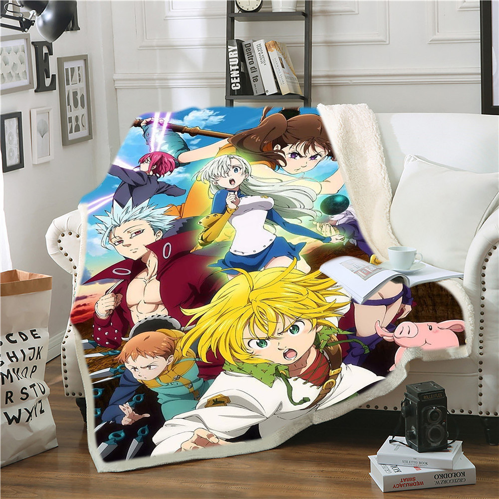 seven deadly sins anime blanket 150*200