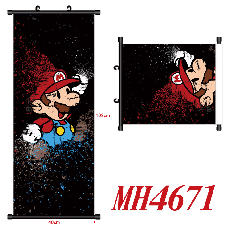 super mario anime wallscroll 40*102cm