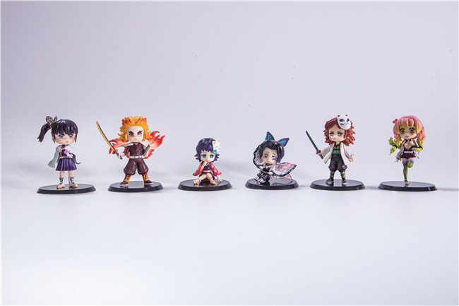 demon slayer kimets anime figure 8cm for 6 set