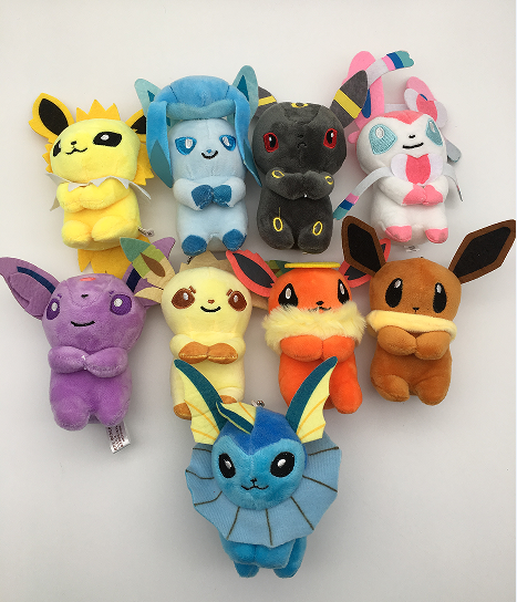 pokemon anime plush for 9 pcs/set 13cm