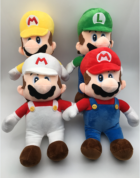 super mario anime plush for 4 pcs/set 33cm