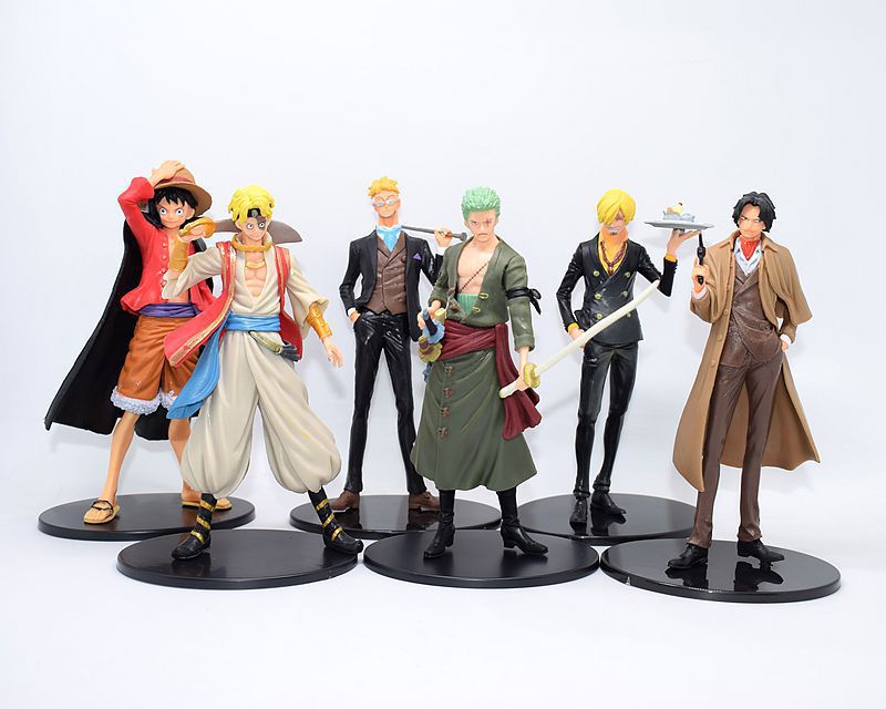 one piece anime figure 16-17cm for 6 set